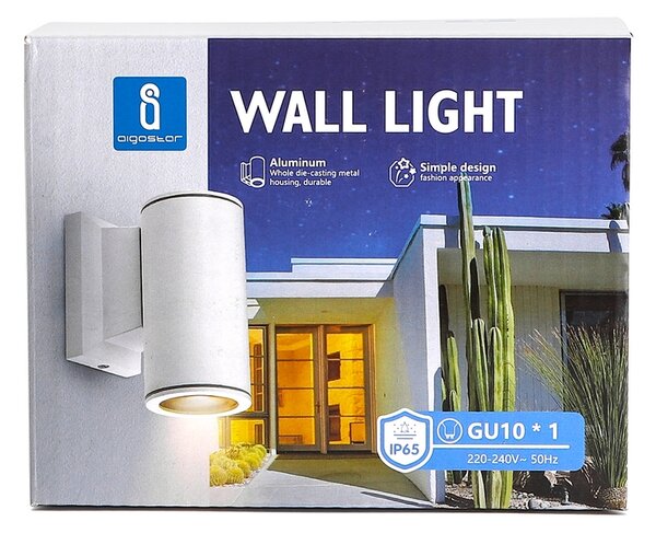 Applique da parete Bellini Bianco IP65 1 x GU10 Aigostar