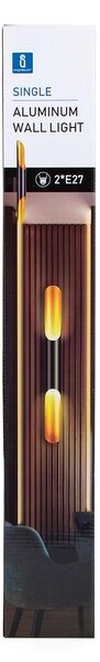 Applique da parete Pipe Nero 2 x E27 Aigostar