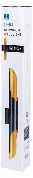 Applique da parete Pipe Nero 2 x E27 Aigostar