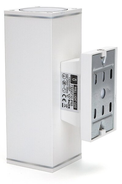 Applique da parete Vasari Bianco IP65 2 x GU10 Aigostar