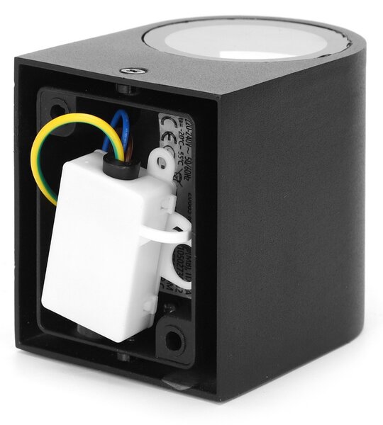 Applique da parete Memling Nero IP54 1 x GU10 Aigostar