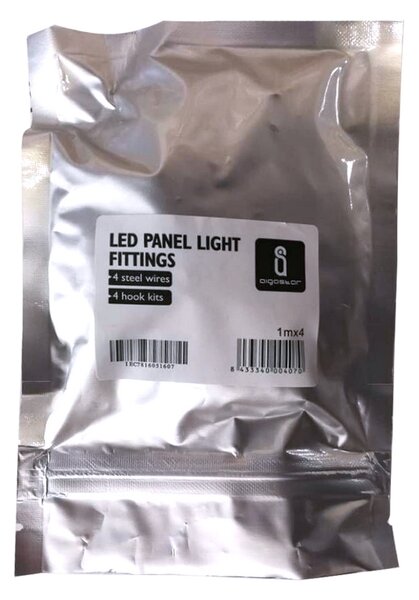 Kit installazione a sospensione per Pannello Led 4 Cavi in acciaio Altezza regolabile Aigostar