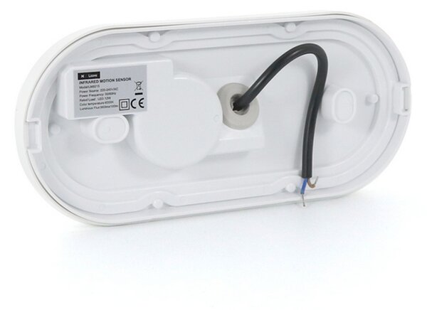 Plafoniera Led da parete 12W Bianco IP54 Bianco freddo 6000K con sensore di movimento M LEDME