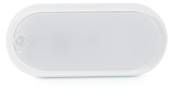 Plafoniera Led da parete 12W Bianco IP54 Bianco freddo 6000K con sensore di movimento M LEDME