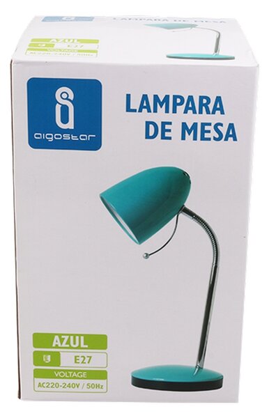 Lampada da scrivania Blu E27 con base e braccio regolabile Aigostar