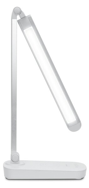 Lampada da tavolo Led Bianca 5W con ricarica wireless e USB Dimmerabile con temperatura colore regolabile Aigostar
