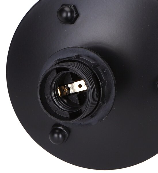 Lampada da terra a piantana Steel Nera E27 Aigostar