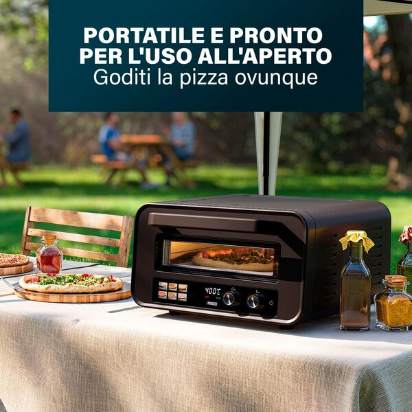 PRINCESS Forno per Pizza elettrico Potenza 2100 Watt Max 400C con Timer - 112780