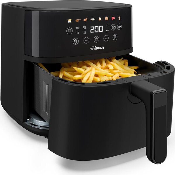 TRISTAR Friggitrice ad Aria 6 Litri Potenza 1700W con Timer e Termostato Regolabile colore Nero - FR-9060