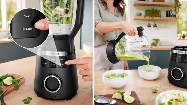 Bosch Frullatore con Bicchiere Capacit 2 Litri Potenza 1800W 6 Velocit colore Nero serie 6 - MMB6652B