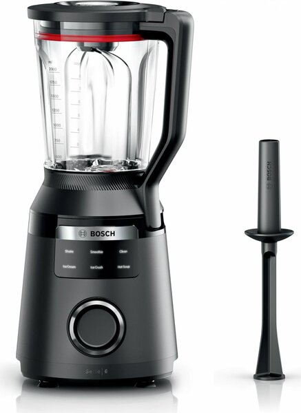 Bosch Frullatore con Bicchiere Capacit 2 Litri Potenza 1800W 6 Velocit colore Nero serie 6 - MMB6652B
