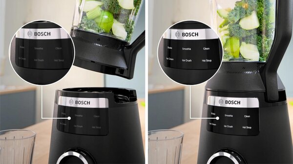 Bosch Frullatore con Bicchiere Capacit 2 Litri Potenza 1800W 6 Velocit colore Nero serie 6 - MMB6652B