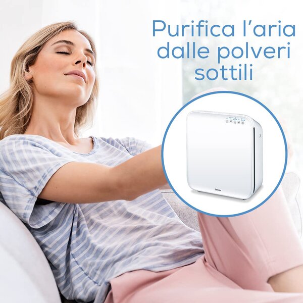 Beurer Purificatore d'Aria filtro EPA con carboni Attivi fino a 53 m2 - 66019 LR 310