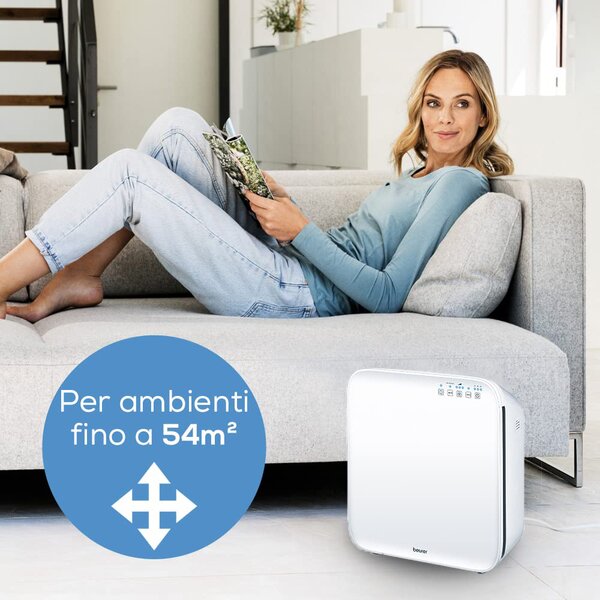 Beurer Purificatore d'Aria filtro EPA con carboni Attivi fino a 53 m2 - 66019 LR 310
