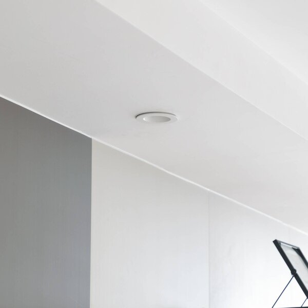 Faretto a LED Arcchio, bianco, 2.700K Aryx dimmerabile, Bianco / Opale, Soggiorno / Sala da pranzo, Alluminio, Moderno
