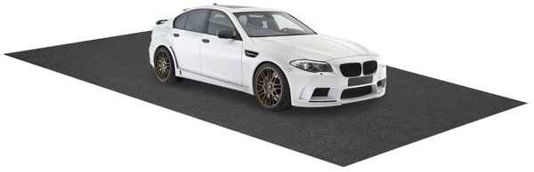 Costway Tappetino per pavimento garage 800 x 220 CM, Tappeto per pavimento riutilizzabile e lavabile Grigio