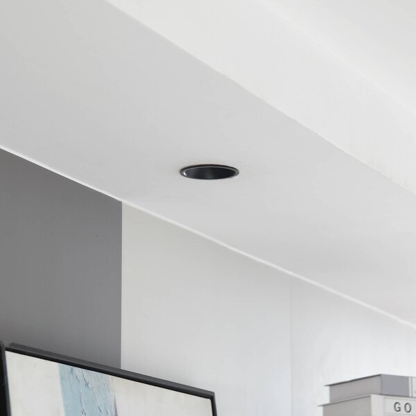 Arcchio LED downlight Niria, nero, 3.000K Niria Arcchio, dimmerabile, Nero, Soggiorno / Sala da pranzo, Alluminio, Moderno, Faretto da incasso