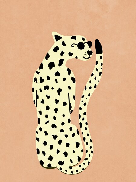 Illustrazione Cool Cheetah, Raissa Oltmanns, (30 x 40 cm)