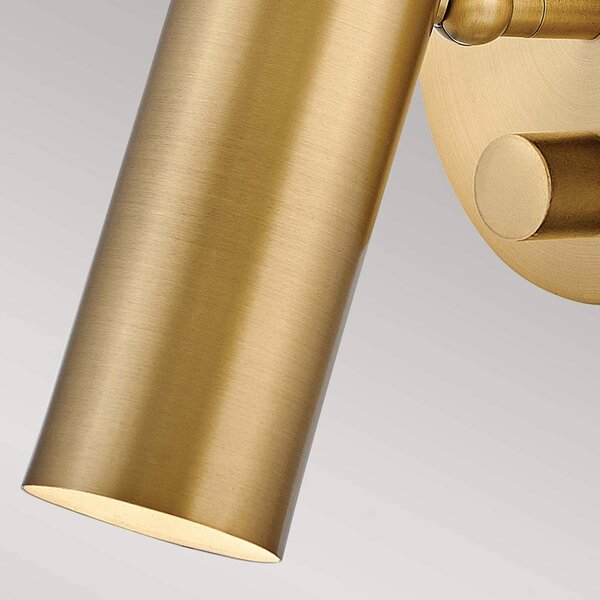 HINKLEY Applique da parete a LED Dax, dimmerabile, Ottone / Oro, Soggiorno / Sala da pranzo, Metallo, Moderno, Applique a LED