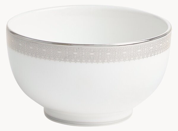 Ciotola per snack in Fine Bone China Vera Wang Lace Platinum