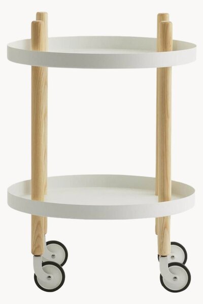 Tavolino rotondo con ruote Block