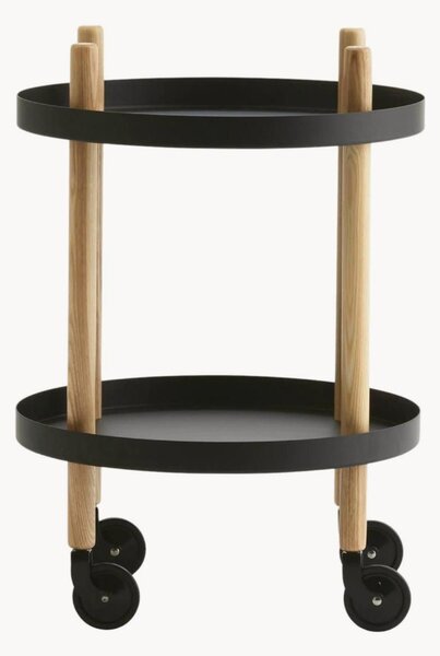 Tavolino rotondo con ruote Block