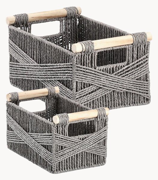 Set di 6 cestini in legno di pino Graf