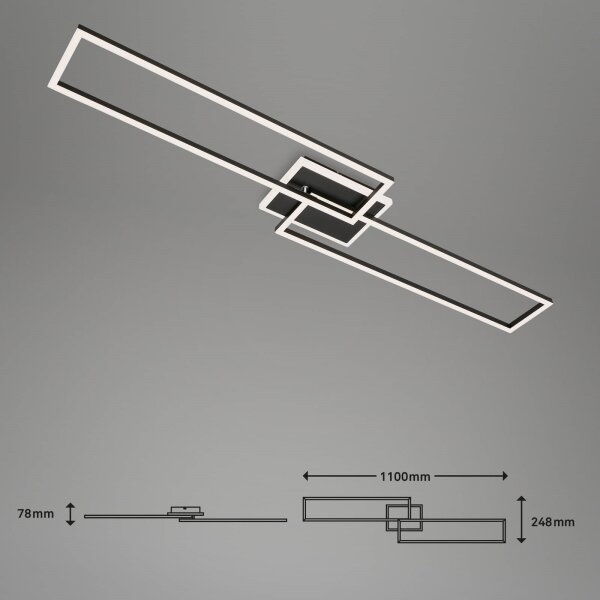 Briloner 3538-015 - Lampadario LED dimmerabile FRAME 2xLED/20W/230V Wi-Fi Tuya + +TC
