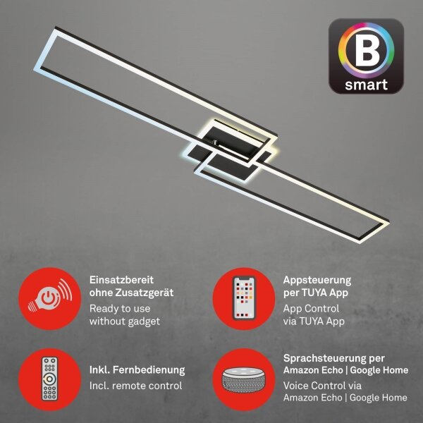 Briloner 3538-015 - Lampadario LED dimmerabile FRAME 2xLED/20W/230V Wi-Fi Tuya + +TC