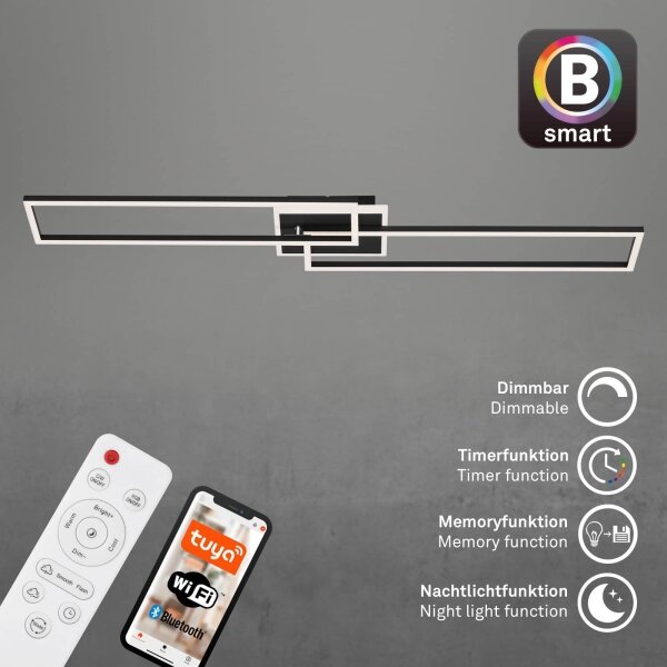 Briloner 3538-015 - Lampadario LED dimmerabile FRAME 2xLED/20W/230V Wi-Fi Tuya + +TC