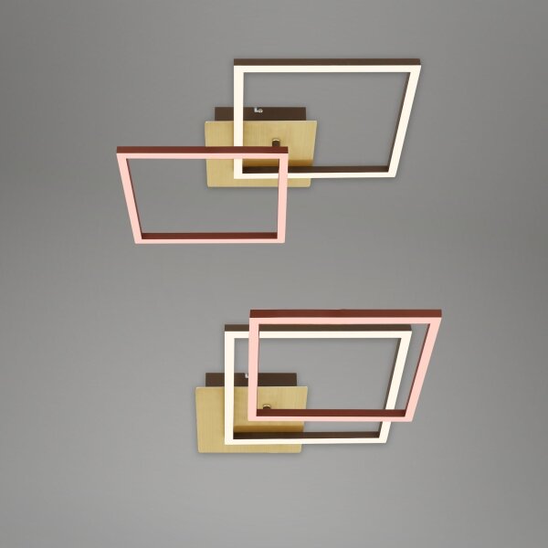 Briloner 3210-017 - Lampada LED da soffitto dimmerabile FRAME 2x11W/230V oro