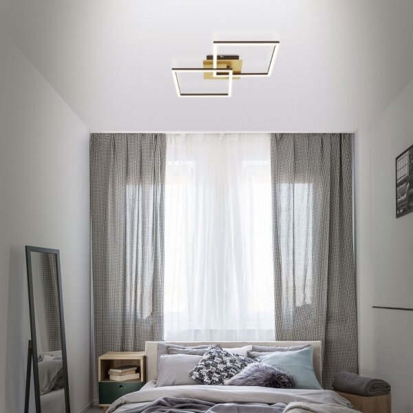 Briloner 3210-017 - Lampada LED da soffitto dimmerabile FRAME 2x11W/230V oro