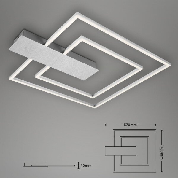 Briloner 3545-018 - Plafoniera LED dimmerabile NICO LED/25W/230V cromo