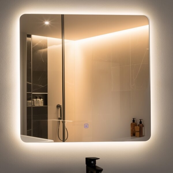 Brilagi - Specchio LED da bagno COMO LED/24W/230V 60x60 cm IP44 CRI 90 dimmerabile + CCT