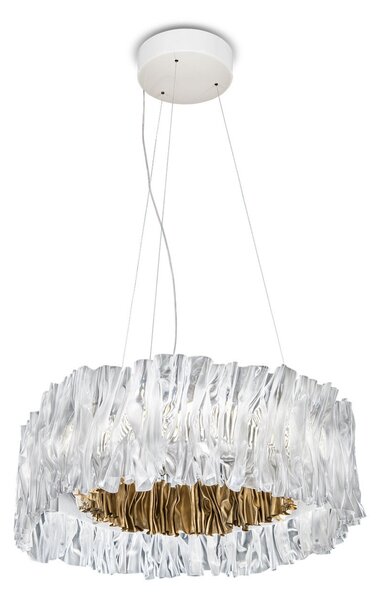 Lampada a sospensione Slamp, Accordéon, dimmerabile, Trasparente, Soggiorno, Plastica, Design