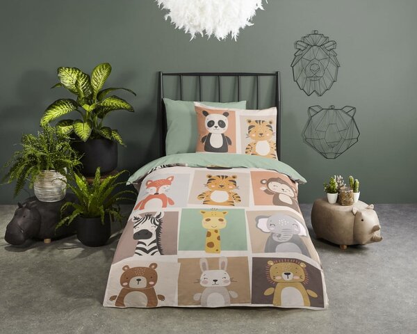 Set copripiumino e federa da bambini in microfibra per letto singolo ed esteso 140x220 cm Ranger – Good Morning