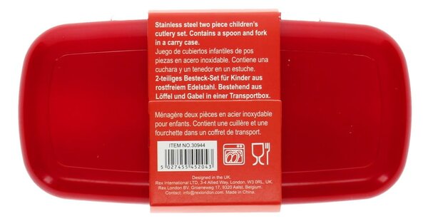 Posate per bambini in acciaio inox 2 pz Sausage Dog – Rex London
