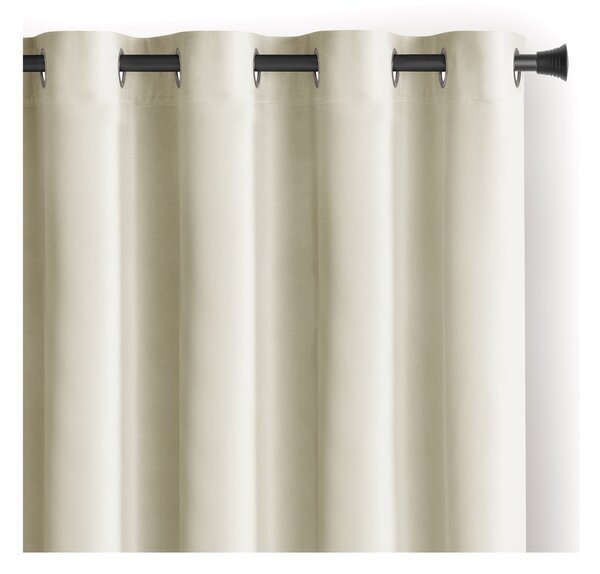 Tenda parzialmente oscurante color crema in velluto 140x245 cm – Restilo