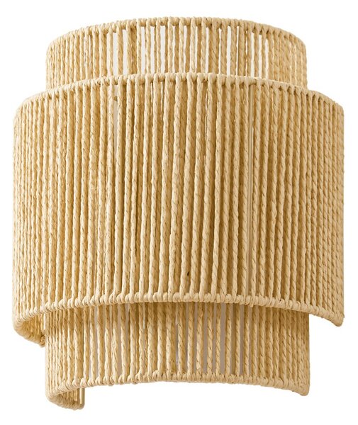 Applique da parete Lindby, Anuva, dimmerabile, Beige, Soggiorno, Carta / Cartone, Campagna / rustico