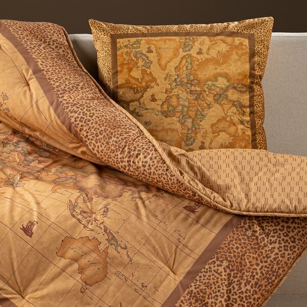 Plaid Scaldotto In Cotone Geo Leopard CM. 130X170 Alviero Martini 1A Classe Geo Caleffi