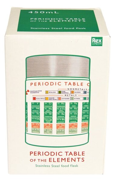 Borraccia termica color crema/argentata 450 ml Periodic Table – Rex London