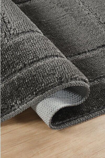 Set di tappetini per il bagno color antracite 2 pz 50x80 cm Cerceve – Foutastic