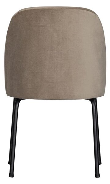 Sedie da pranzo in set beige in velluto 2 pz Vogue – WOOOD