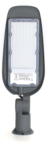 Lampione stradale Led 100W Grigio IP65 Bianco freddo 6500K Aigostar