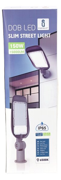 Lampione stradale Led 150W Grigio IP65 Bianco freddo 6500K Aigostar