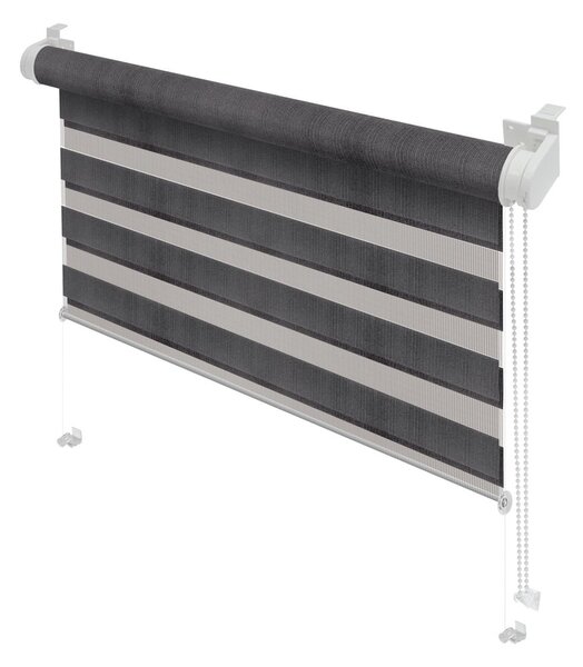 Tenda a pacchetto giorno/notte grigio scuro 42,5x150 cm Zebra – Gardinia