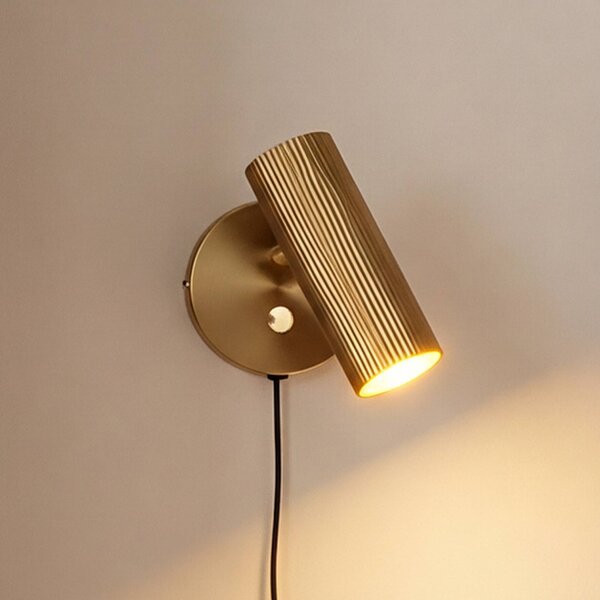 Globen Lighting Applique da parete Hubble, Ottone / Oro, Soggiorno / Sala da pranzo, Metallo, Design, Applique