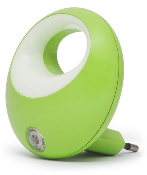 LED Luce di orientamento con presa e sensore LED/1W/230V verde