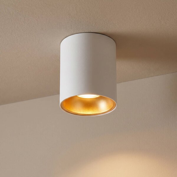 ORION Faretto da soffitto Starlight, rotondo, bianco dimmerabile, Bianco / Opale, Soggiorno / Sala da pranzo, Alluminio, Moderno, Faretto