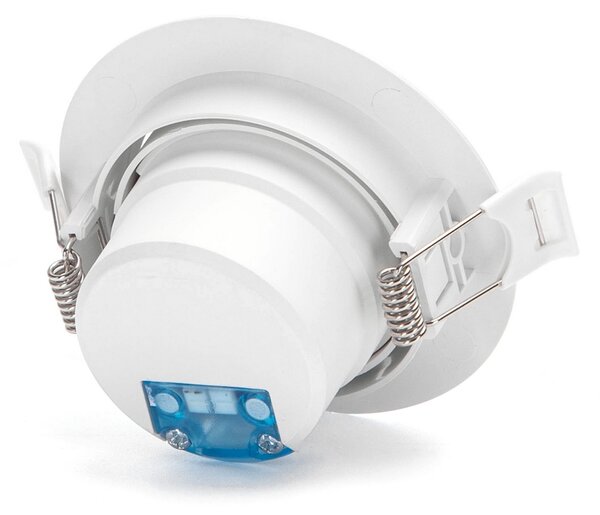 Faretto Led da incasso 5W Rotondo Orientabile Cornice bianca Apertura 38 gradi Bianco caldo 3000K Aigostar